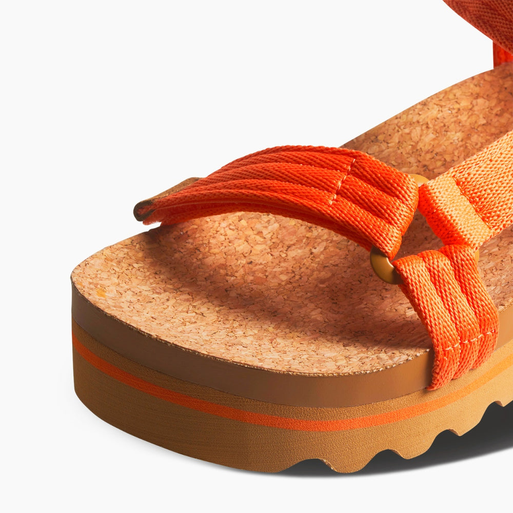 Reef Womens Cushion Rem Hi Sandals in Nectarine ID quDehUrP