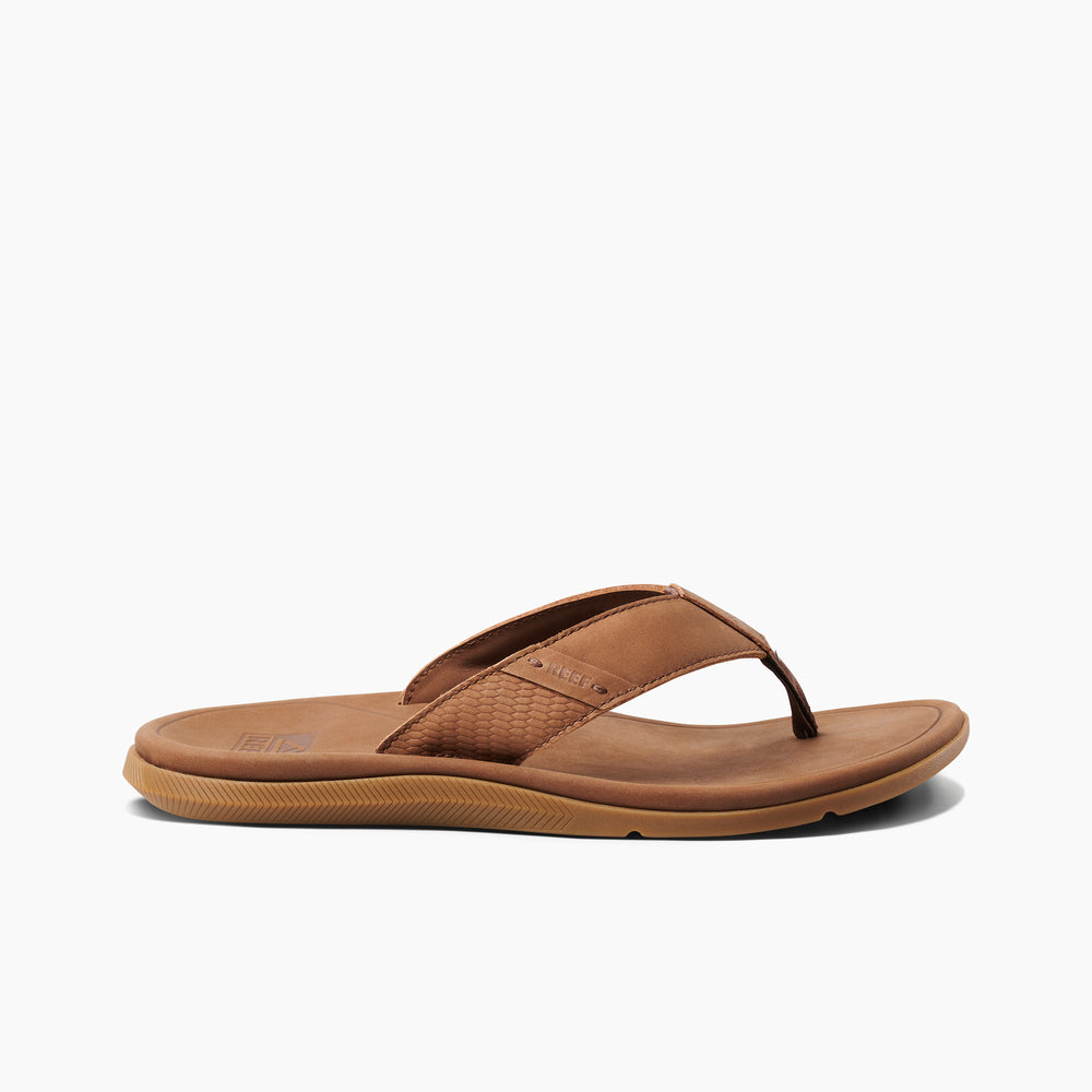 Reef Mens Sandals Leather Santa Ana In Brown ID rGxzszmi