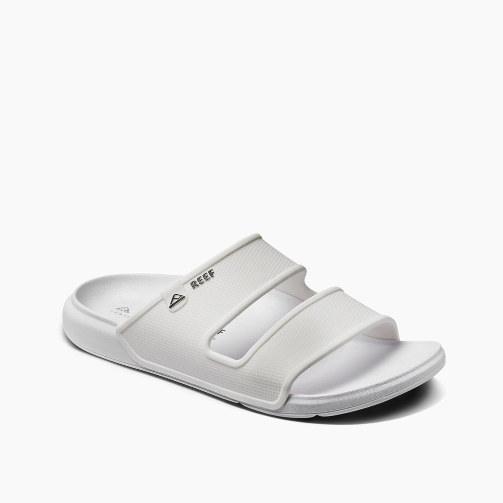 Reef Mens Oasis Double Strap Slides in Blanc De Blanc ID rRlK8lax