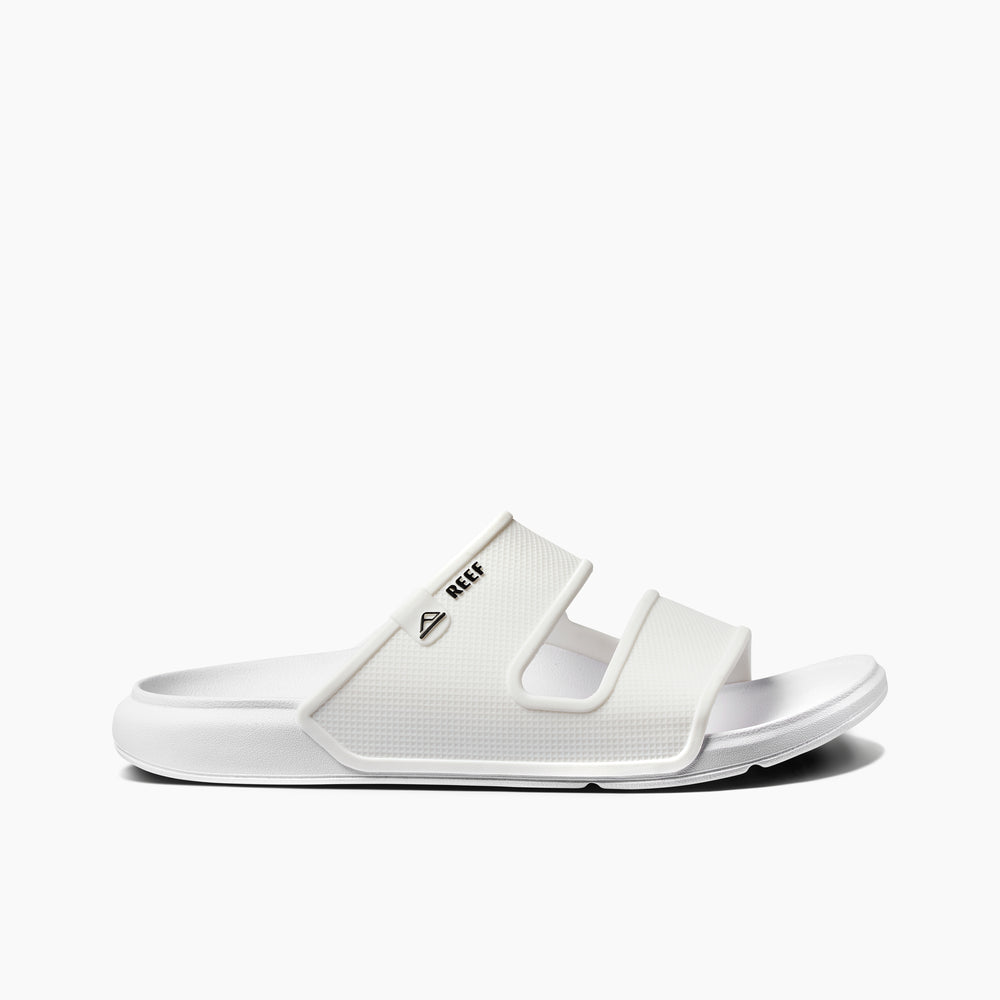 Reef Mens Oasis Double Strap Slides in Blanc De Blanc ID rRlK8lax