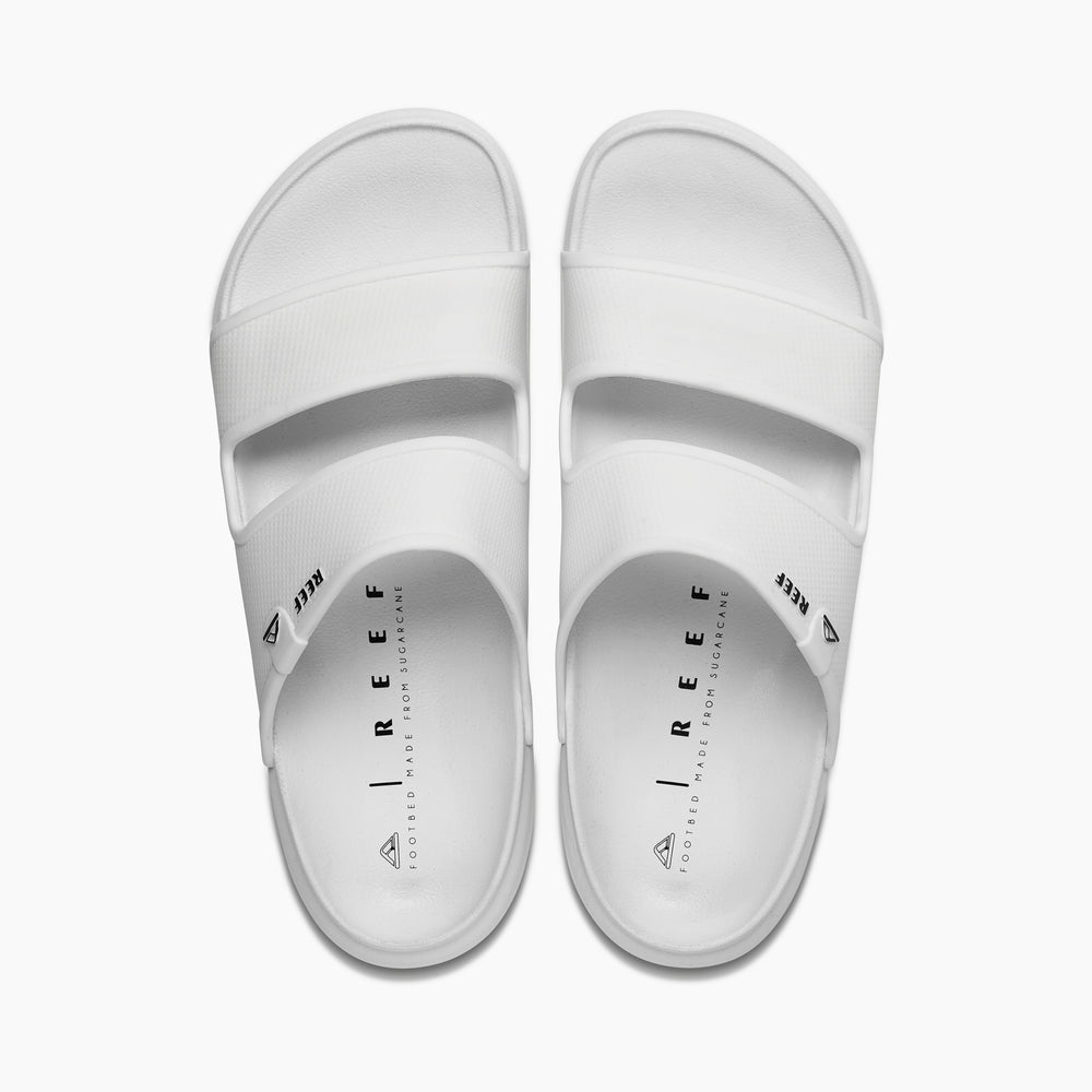 Reef Mens Oasis Double Strap Slides in Blanc De Blanc ID rRlK8lax