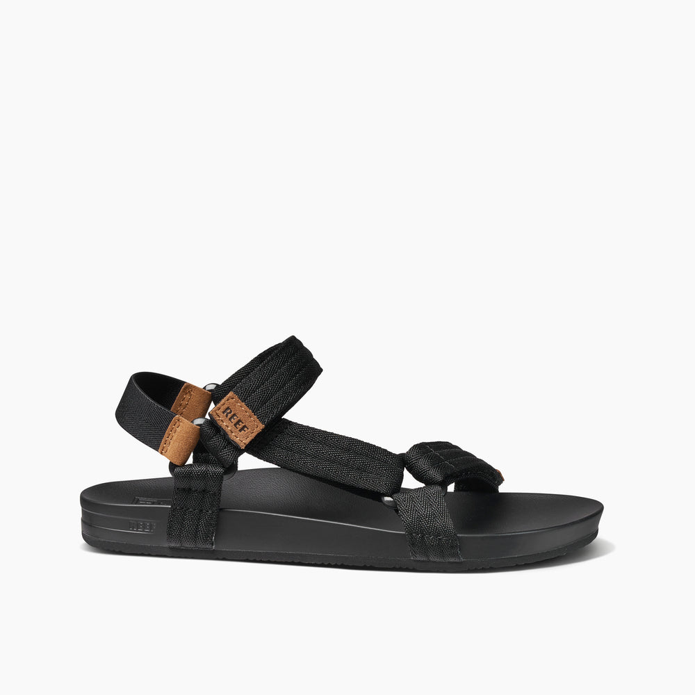 Reef Womens Cushion Rem Sandals in Black/Black ID rhhvbrwV