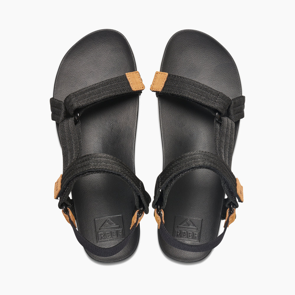 Reef Womens Cushion Rem Sandals in Black/Black ID rhhvbrwV