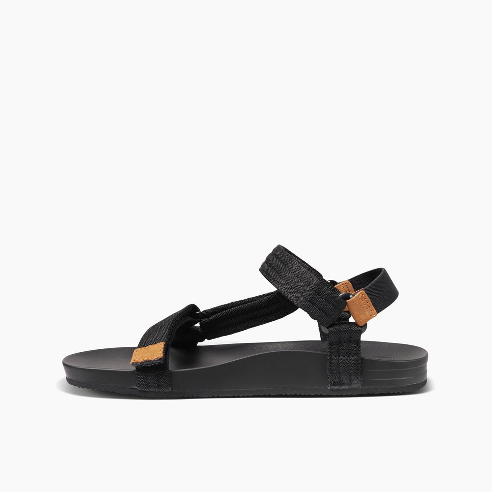 Reef Womens Cushion Rem Sandals in Black/Black ID rhhvbrwV