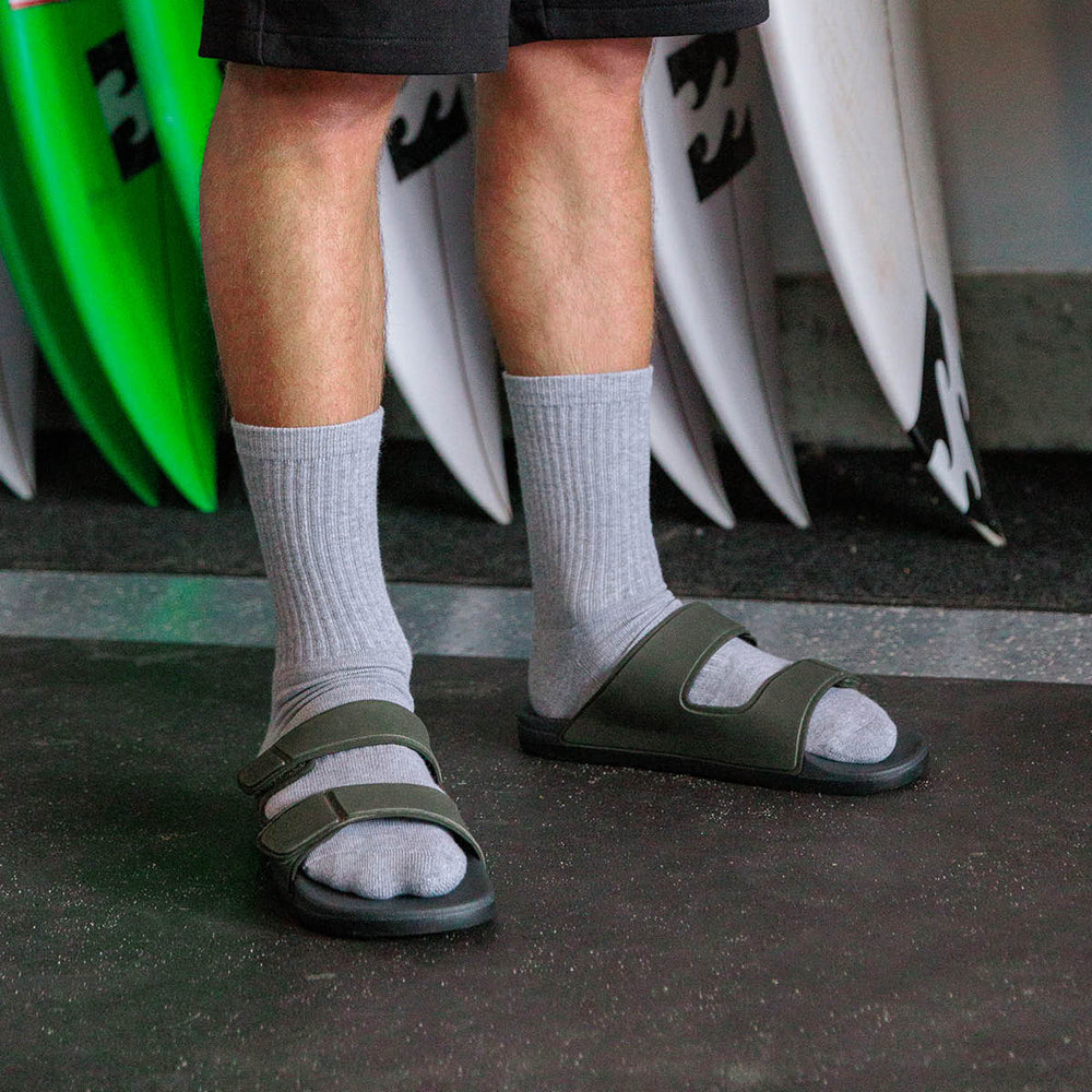 Reef Mens Sandals Cushion Tradewind In Grey/Olive ID riWm5vTx