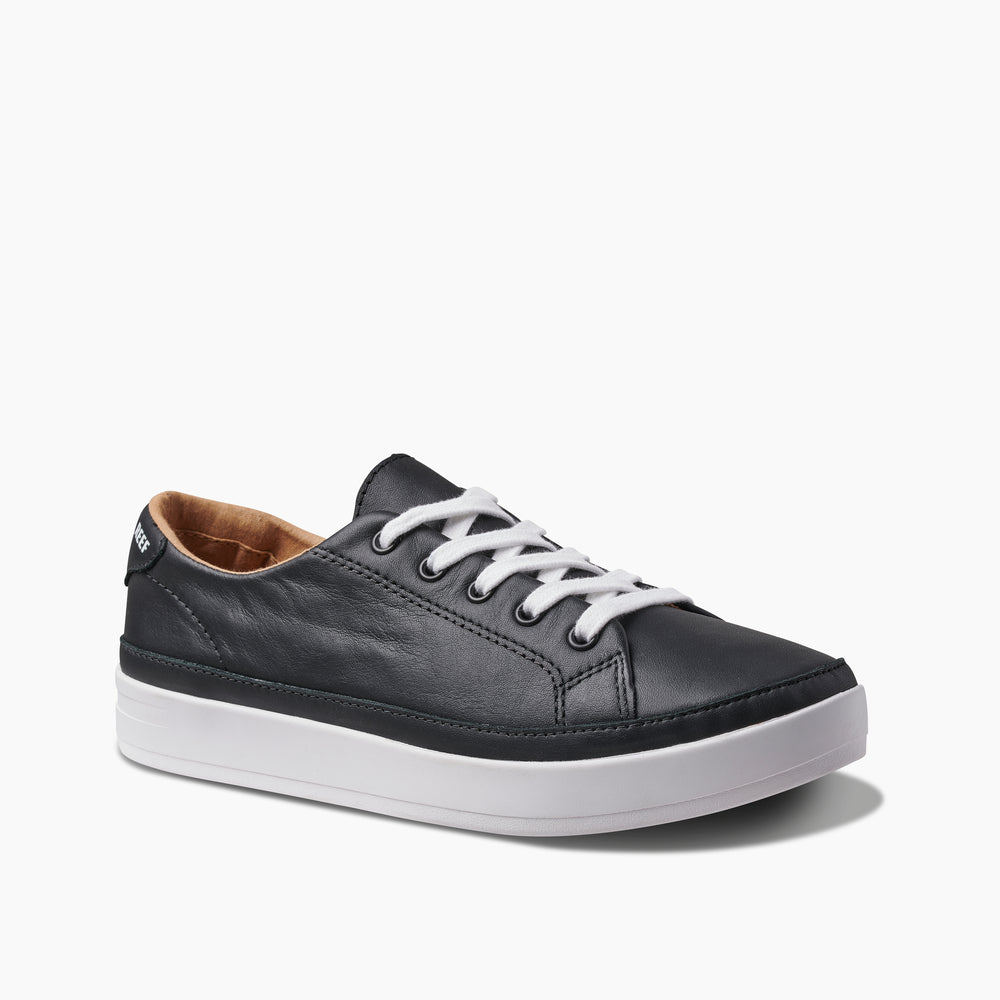 Reef Womens Cushion Sunset Shoes in Black/White ID rkshxn9i