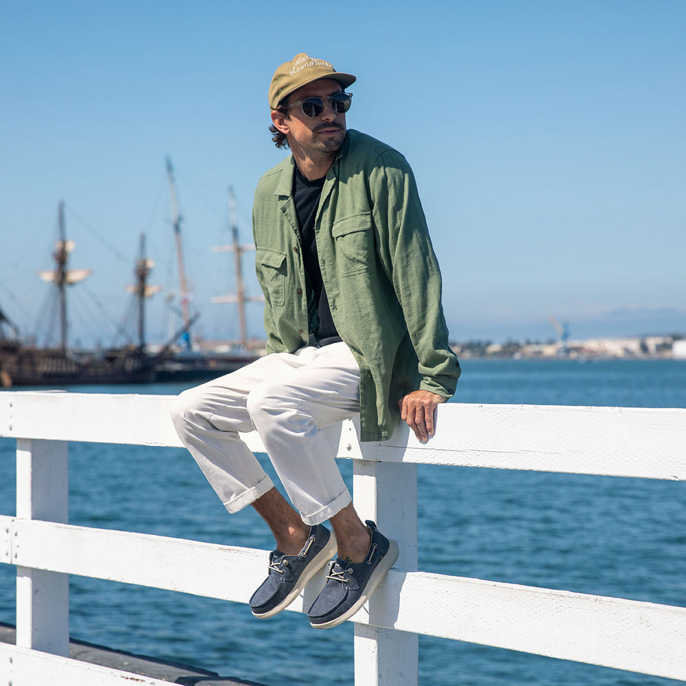 Reef Mens SWELLsole Pier Slip-On Shoes in Navy ID sYE6qIBf