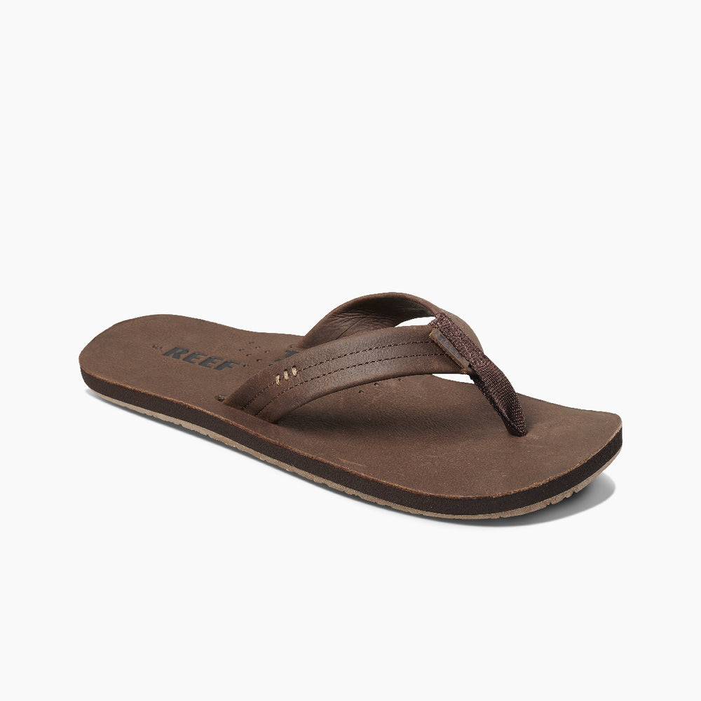 Reef Mens Draftsmen Leather Flip Flop Sandals ID tjcsuk1W