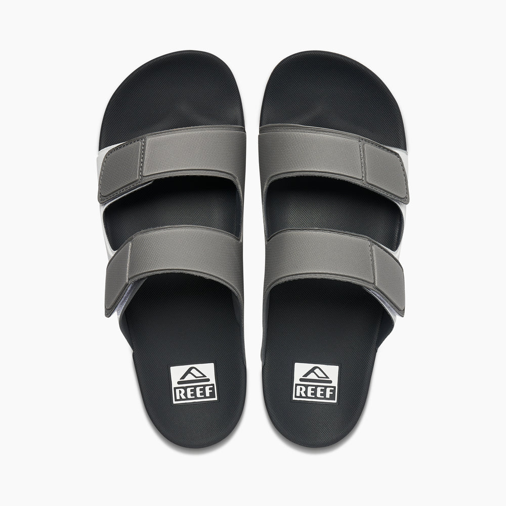 Reef Mens Sandals Cushion Tradewind in Grey/White/Grey ID vUPe0z6h