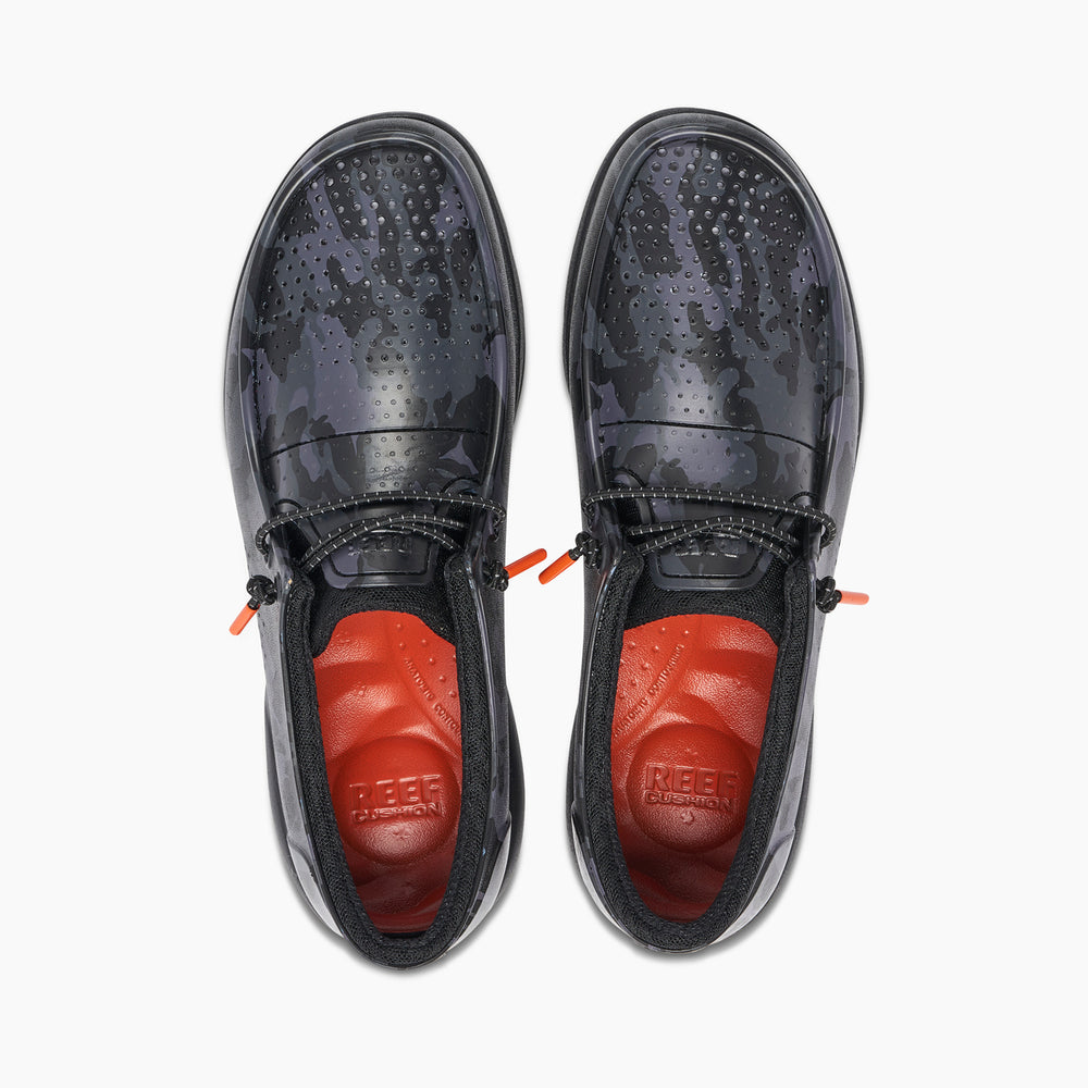 Reef Mens Water Coast Prints Shoes (Black Camo) ID x4skgdsV