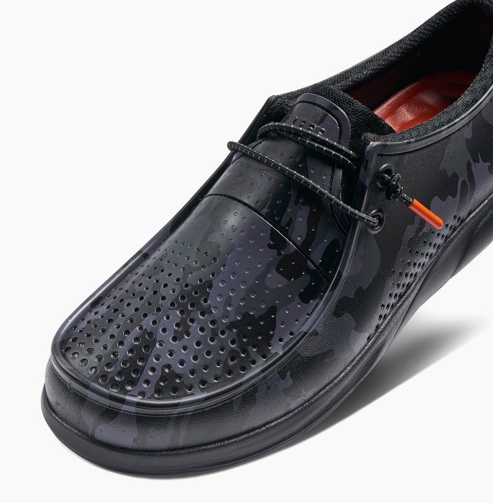 Reef Mens Water Coast Prints Shoes (Black Camo) ID x4skgdsV