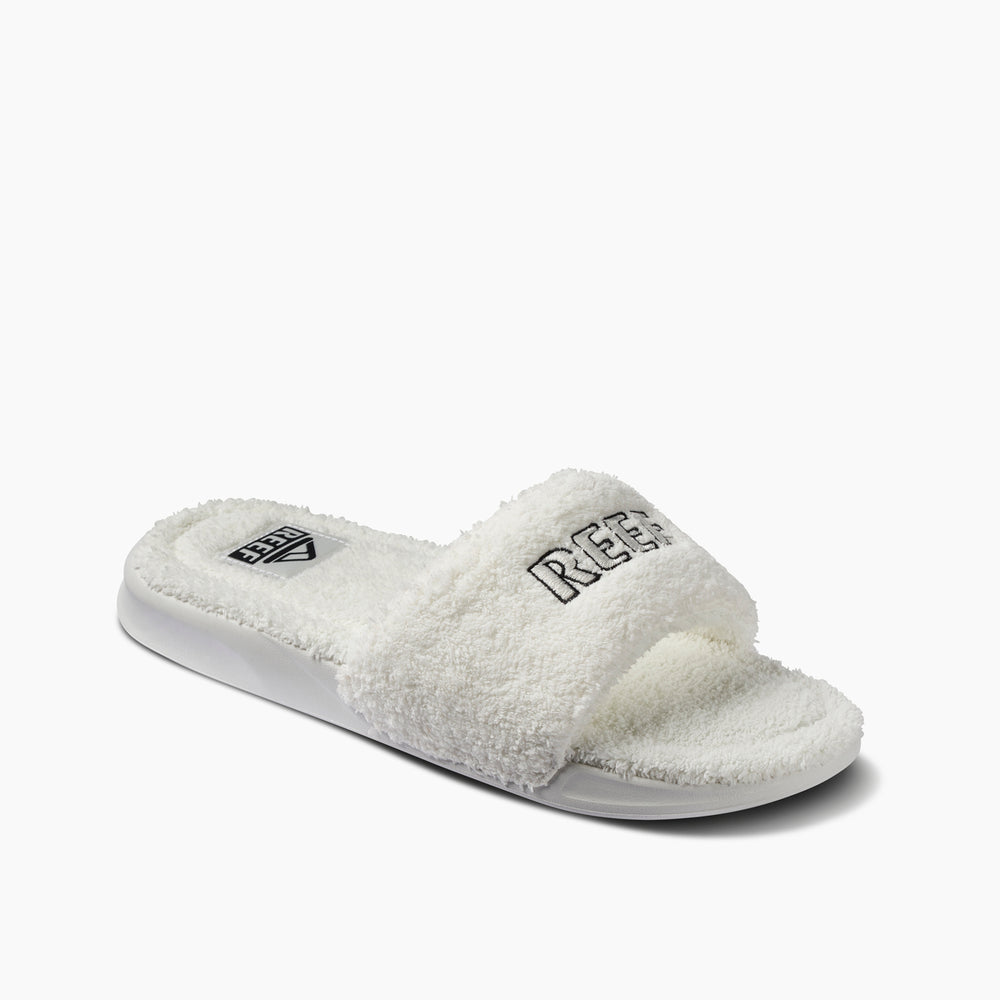 Reef Mens One Slide Chill Faux Shearling Sandals ID xXAfpFIy