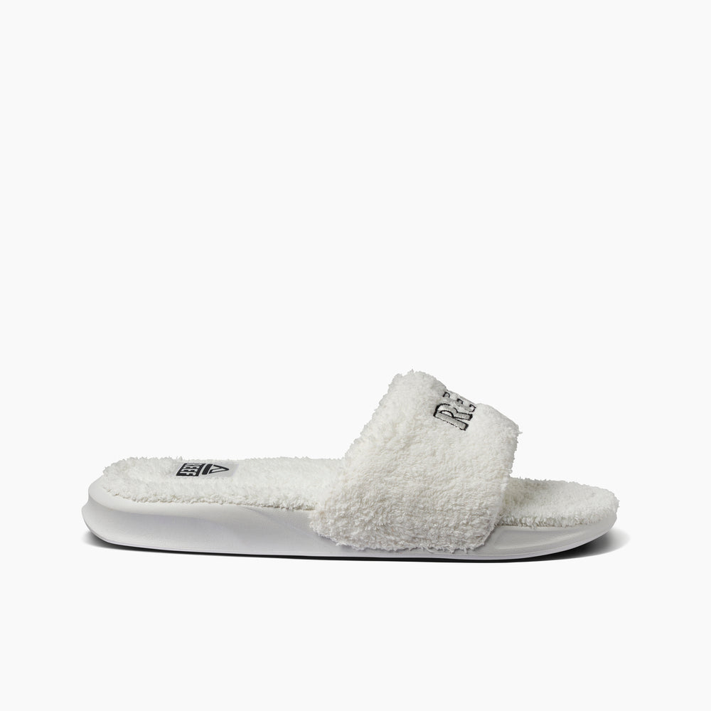 Reef Mens One Slide Chill Faux Shearling Sandals ID xXAfpFIy