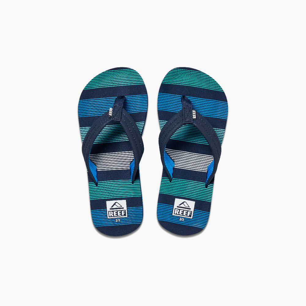 Reef Boys Sandals Kids Ahi in Deep Sea Stripes ID xnGGXWhK