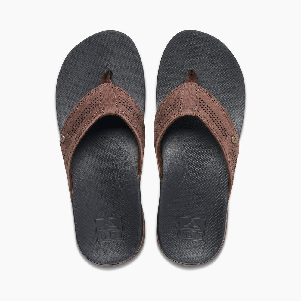 Reef Mens Cushion Lux Leather Sandals ID xppVhGWL