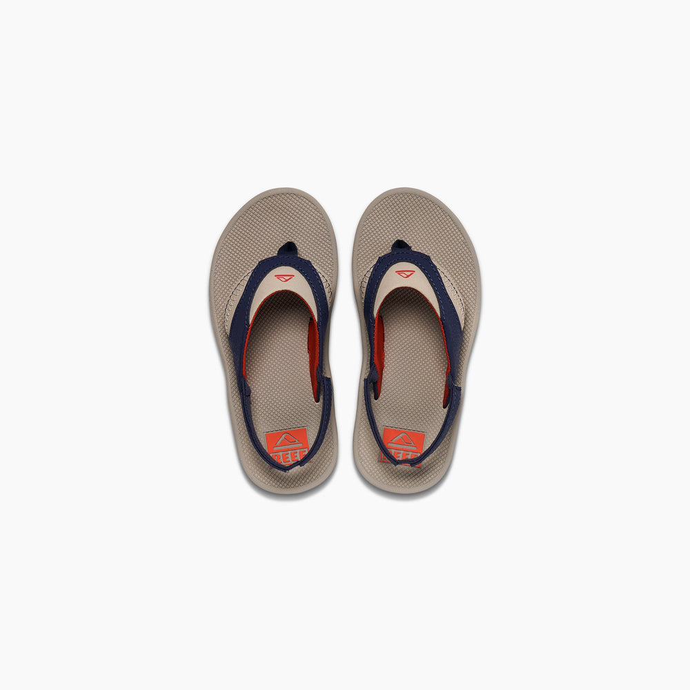Reef Toddler Boys Fanning Sandals in Taupe/Navy ID y7JQNIpn