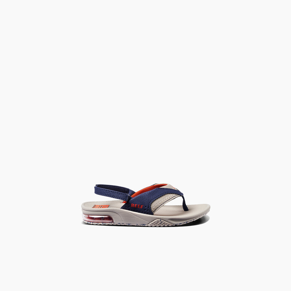 Reef Toddler Boys Fanning Sandals in Taupe/Navy ID y7JQNIpn