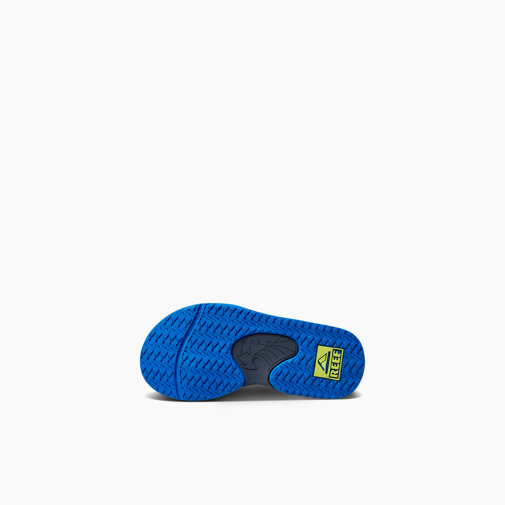 Reef Toddler Boys Fanning Sandals in Navy/Lime ID yGRZ45F2