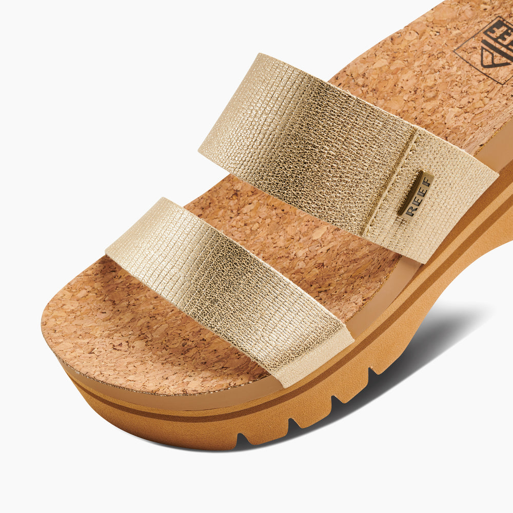 Reef Womens Cushion Vista Higher Sandals in Champagne ID yMEbmZEB  Reef Womens Cushion Vista Higher Sandals in Champagne ID yMEbmZEB