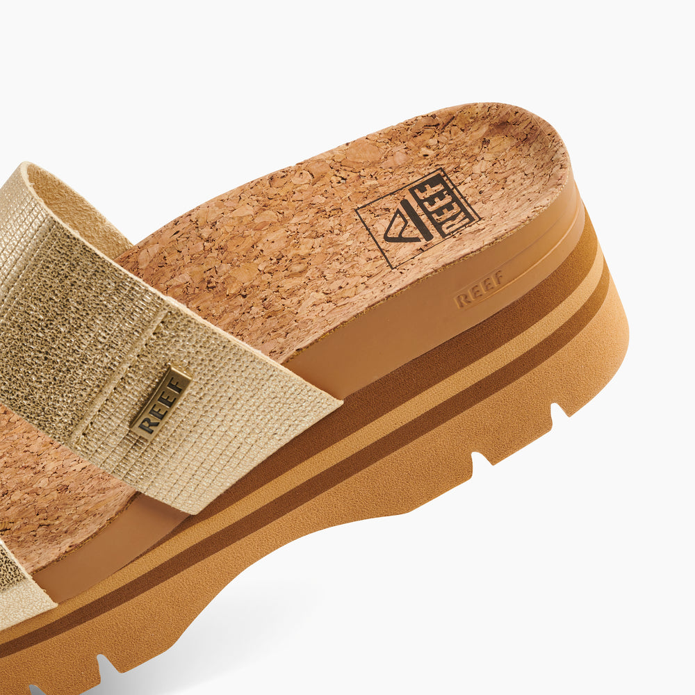 Reef Womens Cushion Vista Higher Sandals in Champagne ID yMEbmZEB  Reef Womens Cushion Vista Higher Sandals in Champagne ID yMEbmZEB