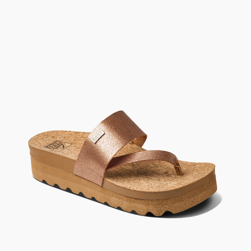Reef Womens Cushion Sol Hi Sandals in Copper ID yzwCjfhF