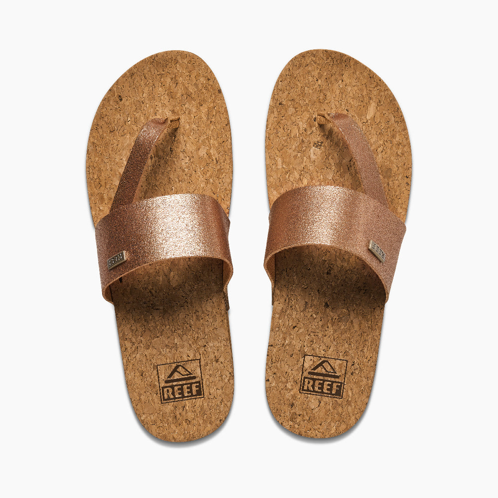 Reef Womens Cushion Sol Hi Sandals in Copper ID yzwCjfhF